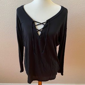 Victoria’s Secret PINK Lace-Up Shirt